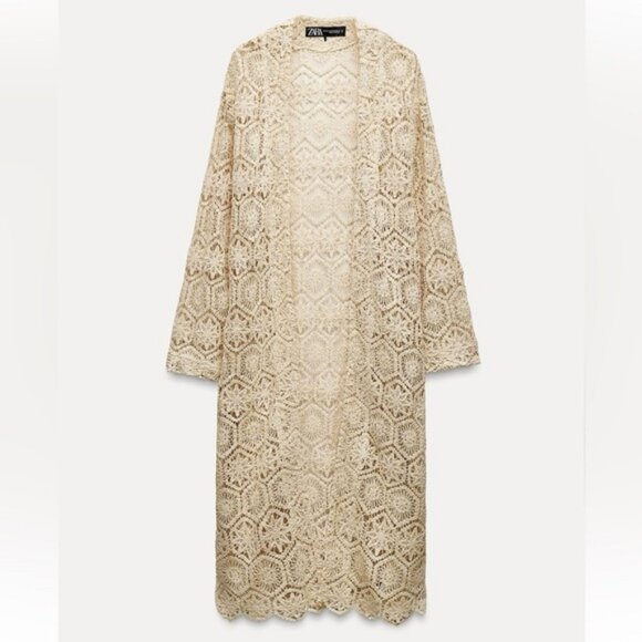 ZARA LACE KIMONO - Picture 2 of 3